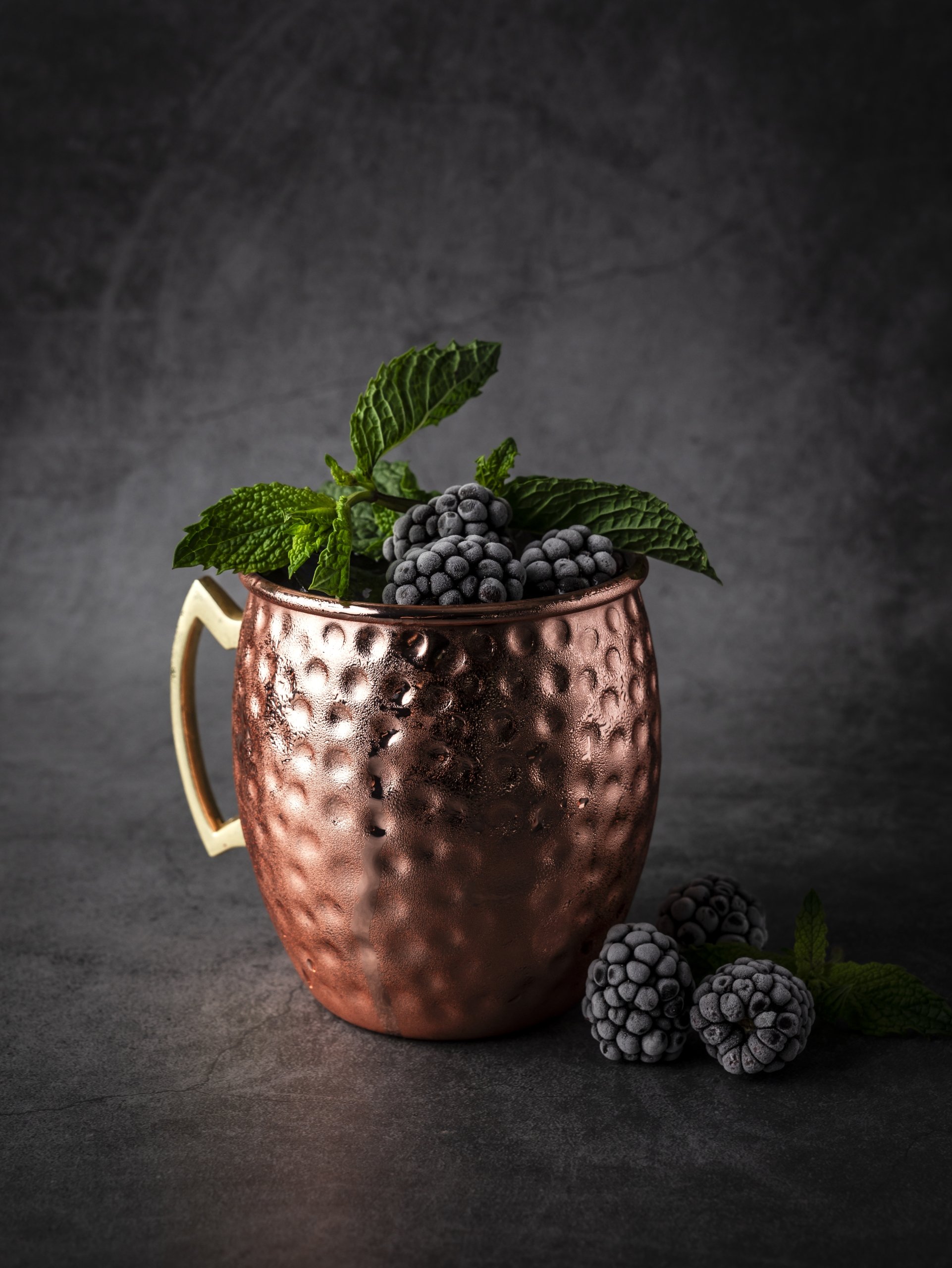 A Blackberry Mule Cocktail