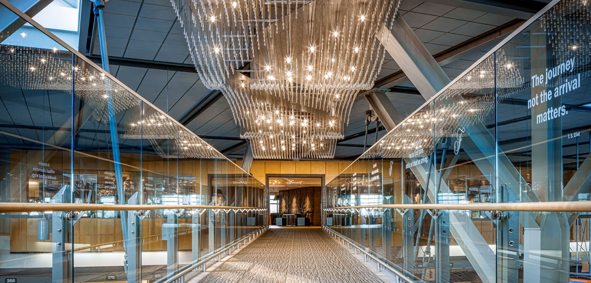 walkway to fairmont vancouver airport