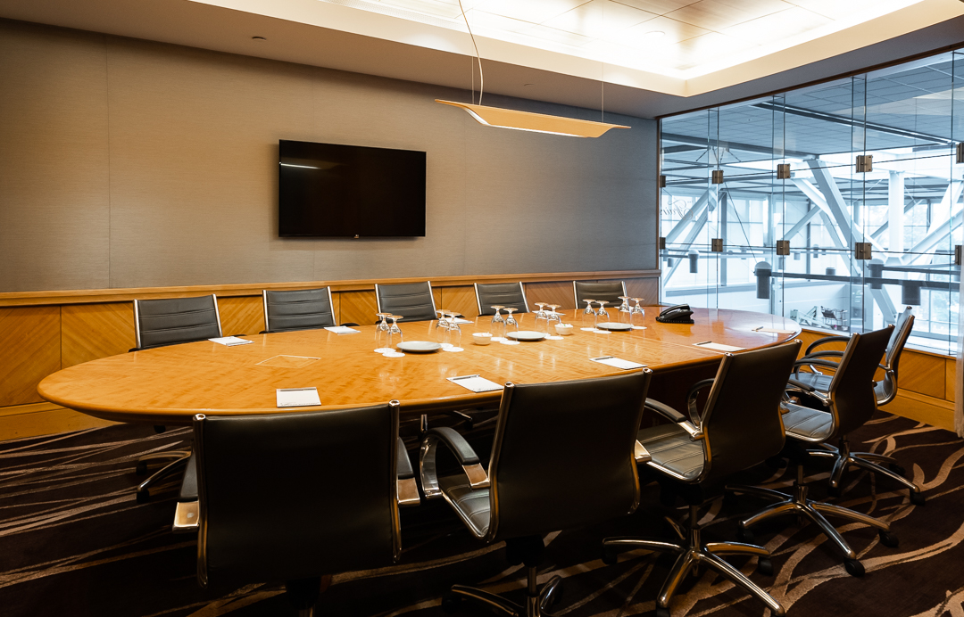 meeting room with conference table