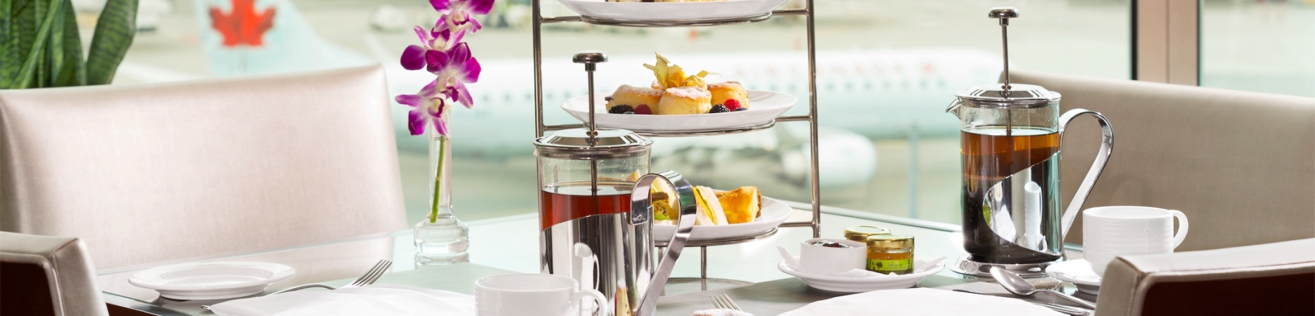 tea and dessert display