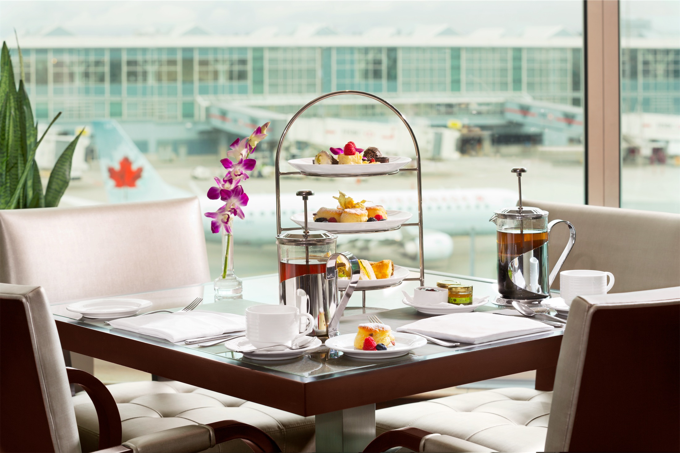 tea and dessert display